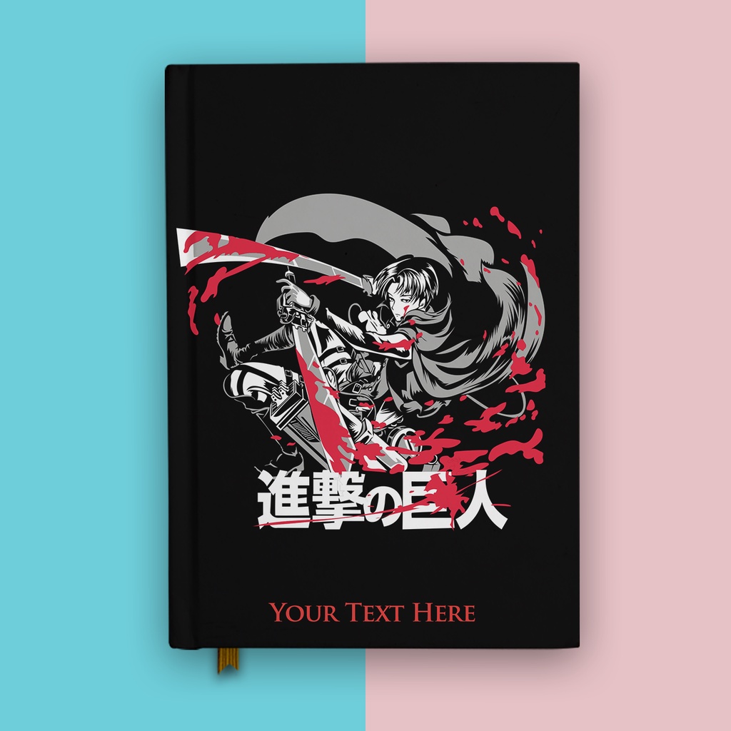 

Notebook Anime Attack On Titan Levi Ackerman 5 Buku Tulis Diary Hardcover Jurnal Custom Nama