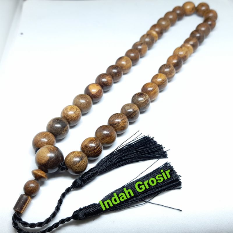 TASBIH GAHRU BUAYA 33BUTIR 10MM 12MM 14MM DI JAMIN ORIGINAL 100% NATURAL