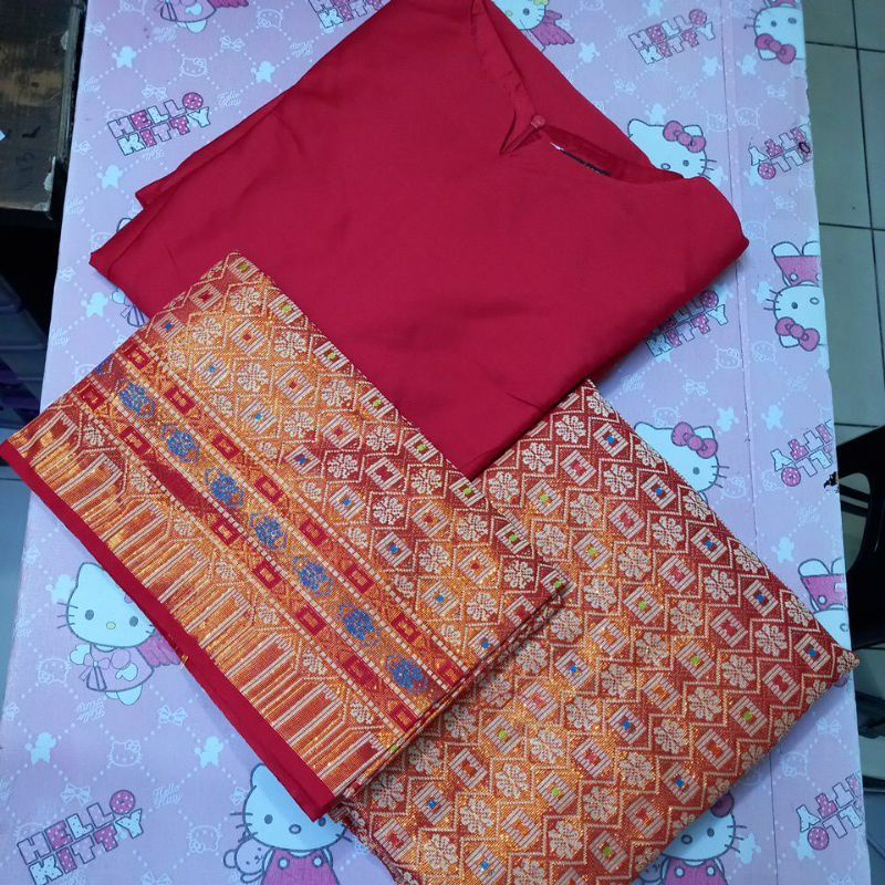 AZURAH SCRAF // set baju kurung songket / setelan baju kurung dan songket / baju kurung / stelan taffeta / baju kurung siti nurbaya / tunik Melayu / gamis kekinian / baju kurung malaysia / baju kurung melayu /COD / stelan tunik