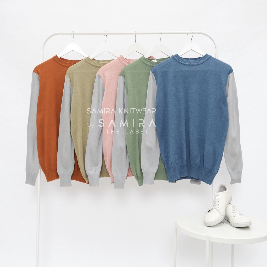 Geranio - Sweater Rajut Two Tone Pria / Wanita (Unisex)