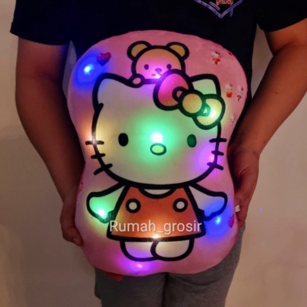 

LED Boneka Kitty LED Fullbody Bantal - FB Jual Hello KITTY Limited Lampu