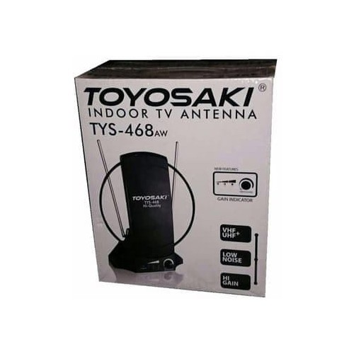 Antena Toyosaki TYS-468AW + Booster Antena TV Indoor Antena Dalam