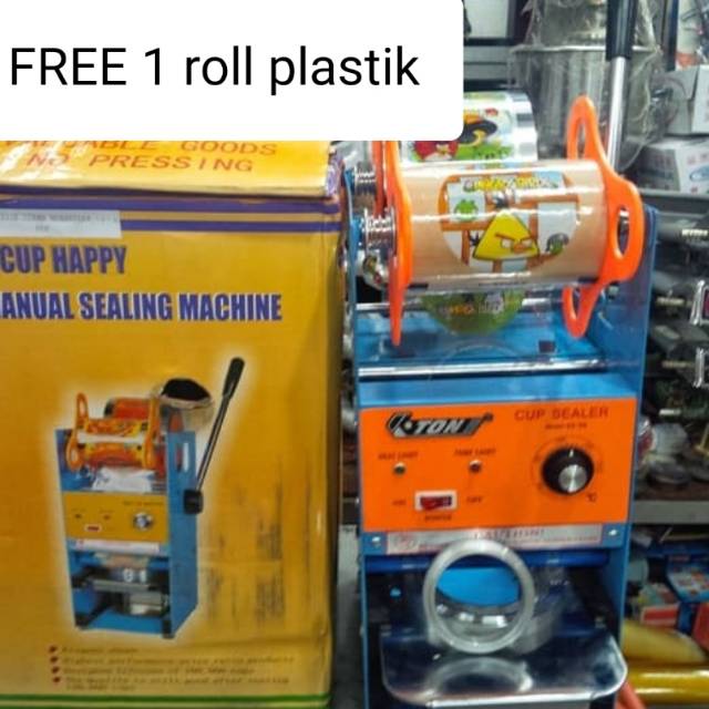 ETON Cup Sealer ET-D8 + BONUS 1 roll Plastic Lid Sealer