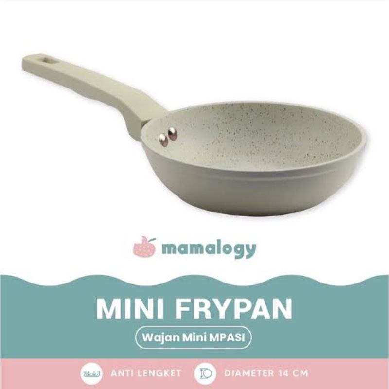 Mamalogy Mini Frypan Mpasi | Wajan Mpasi | Wajan Anti Lengket | Wajan Anti Lengket Mpasi | Wajan Anti Lengket Mini Mpasi | Wajan untuk Mpasi Murah dan Aman untuk Bayi