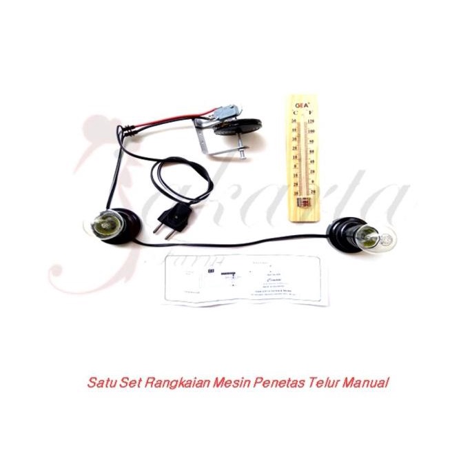 Satu Set Rangkaian Mesin Tetas Telur Manual Thermostat Dg9