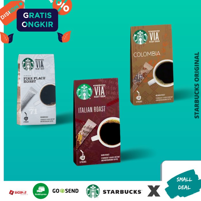 

Kopi Starbucks Bubuk Via Coffee Original Instan Instant Sachet Arabika