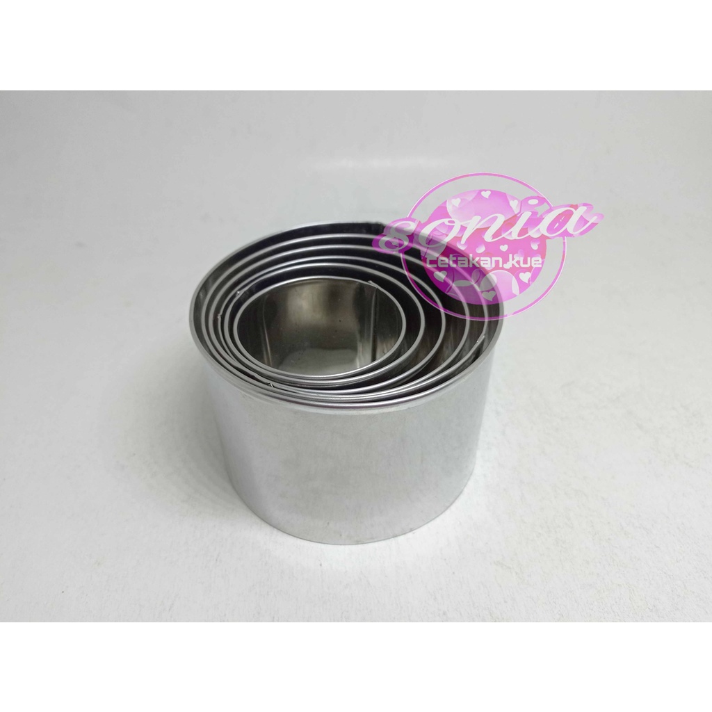 ring roti bulat / ring cutter / ring burger tinggi 7 cm