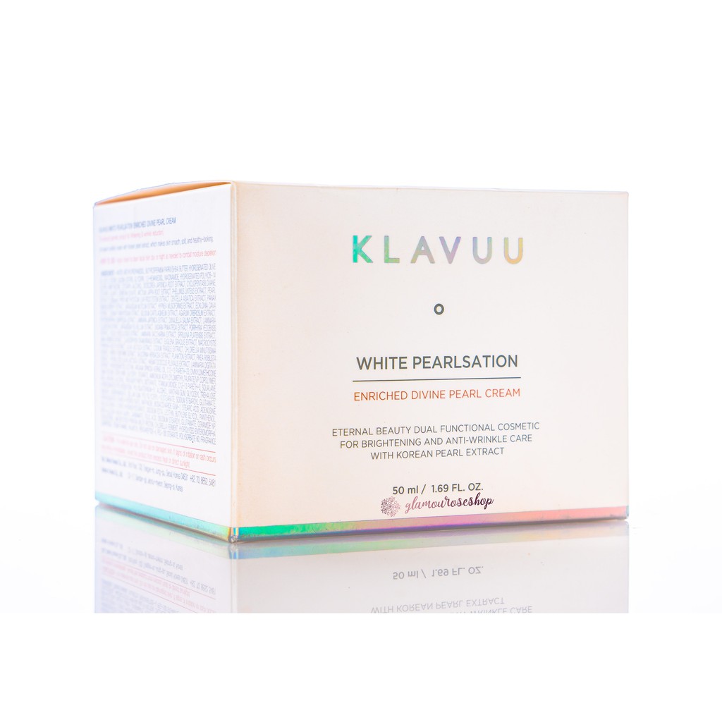 ❤️Glamouroseshop❤️ KLAVUU BPOM Enriched Divine Pearl Cream 50ml