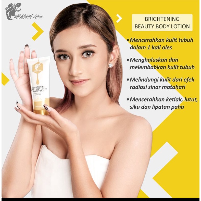 MRASKIN GLOW LOTION WHITENING / BRIGHTENING BEAUTY BODY LOTION MRASKIN GLOW