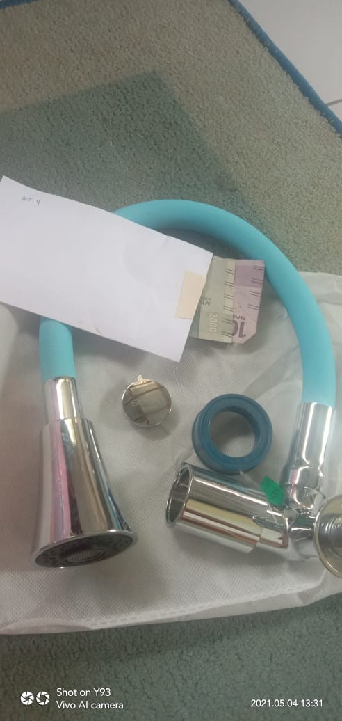 Kran Angsa Fleksibel Dapur Keran Cuci Piring Nylon Soligen