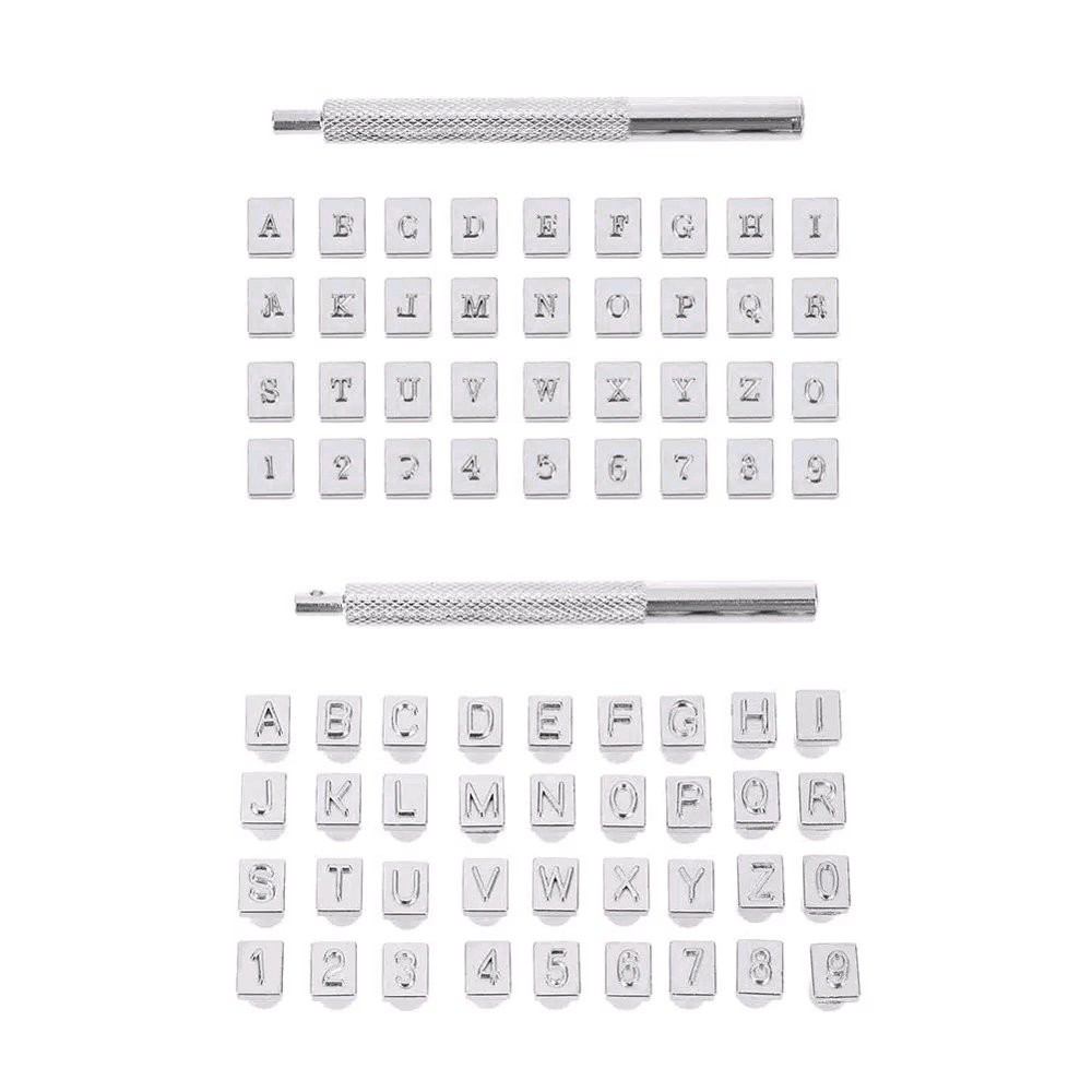 

Alphabet Number Punch letter Set 36 pcs leather drip stamp