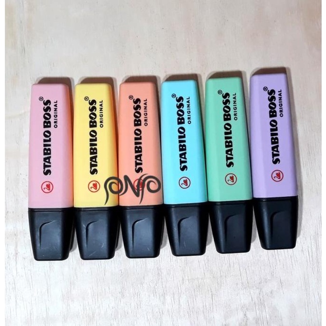 

%$%$%$%$] Stabilo Boss Highlighter Pastel Colors Stabillo Original Color Satuan