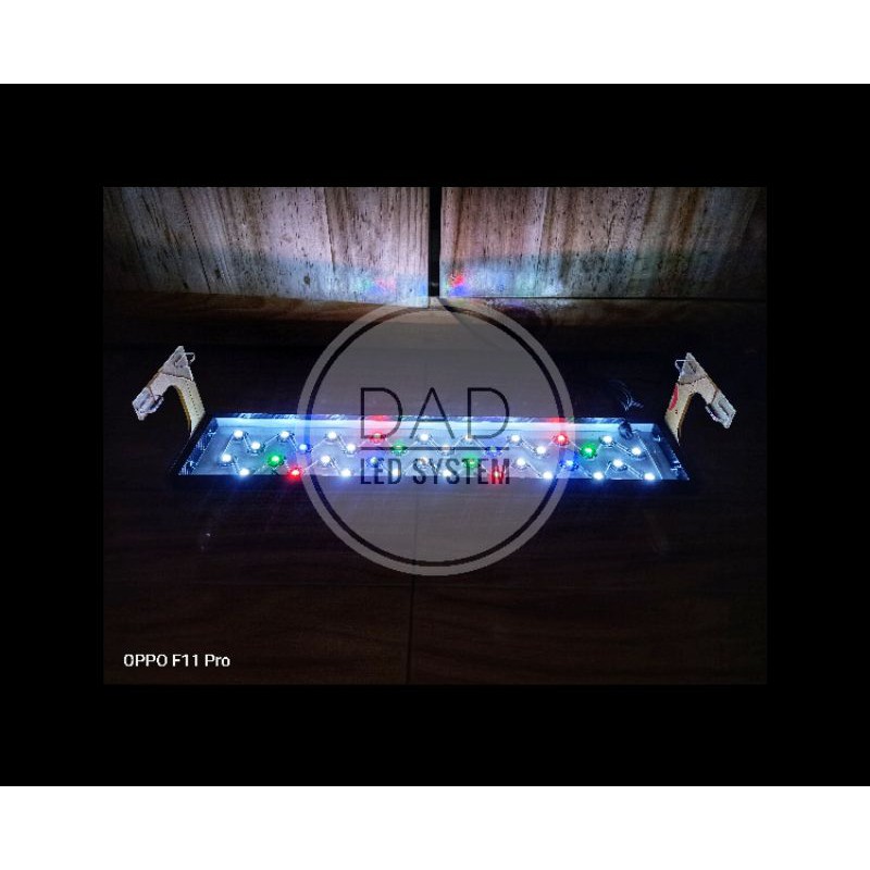 lampu led hpl aquascape 36 watt + lensa