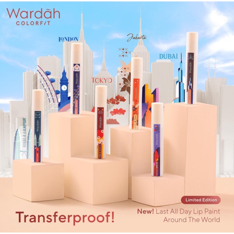 NEW! Wardah Colorfit Lip Paint Around the World - Lip Cream