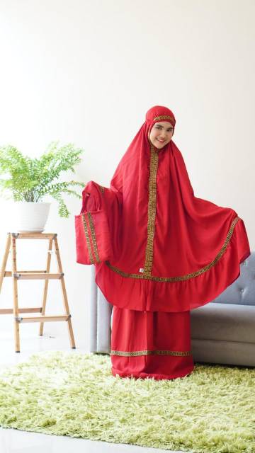 Mukena rayon alesya remple jumbo best selller