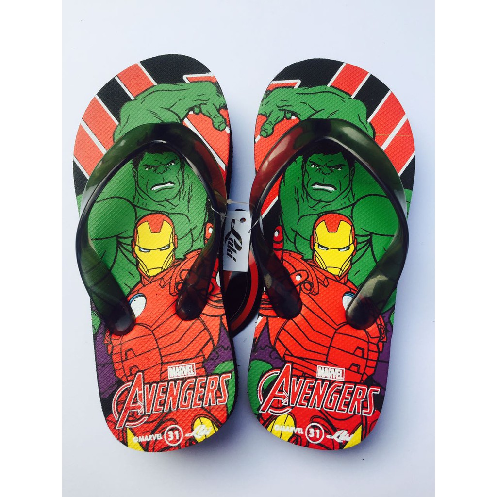 Sandal Jepit Anak Kids Boys Slipper Hulk 31-35 Good Quality