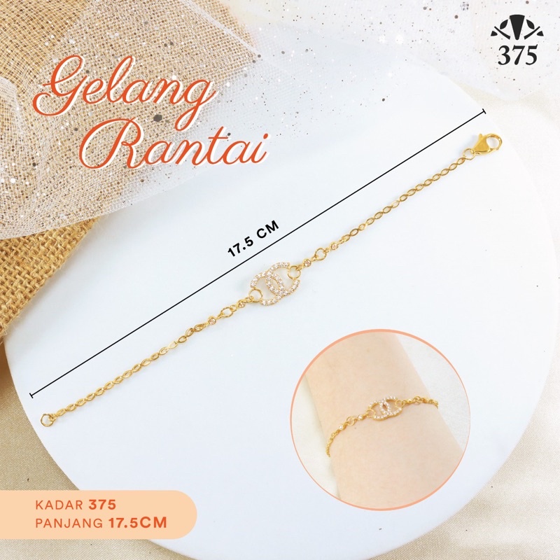 GELANG RANTAI SIMPLE CHANEL WANITA