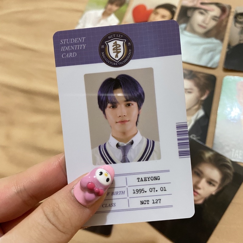 [NCT] official taeyong b2s back to school id card