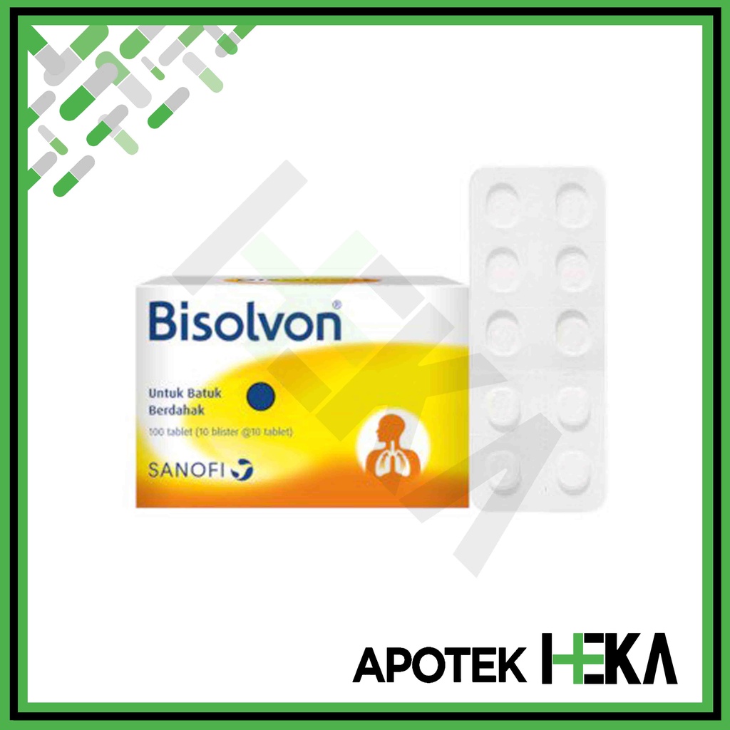 Bisolvon Tablet 8 mg Box isi 10x10 Tablet - Obat Batuk Berdahak (SEMARANG)