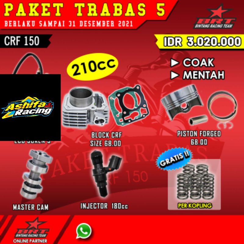 PAKET TRABAS  BRT CRF 150 & VERZA