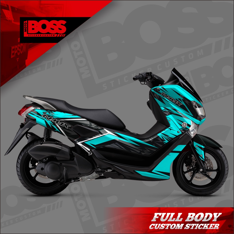 Decal Sticker Stiker Yamaha Nmax 2016 2017 2018 2019 Full Body Striping Full Body Nmax Motif Abstrcb