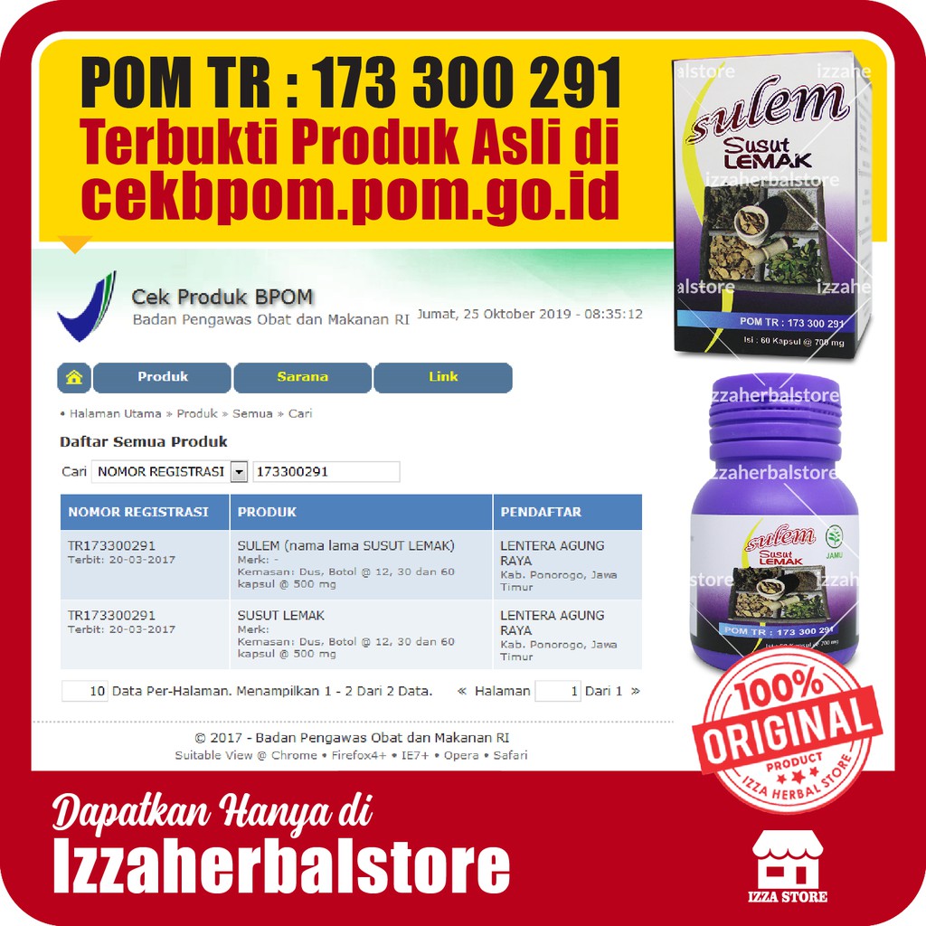 Penurun Berat Badan CEPAT AMAN SUSUT LEMAK HERBAL Original Asli