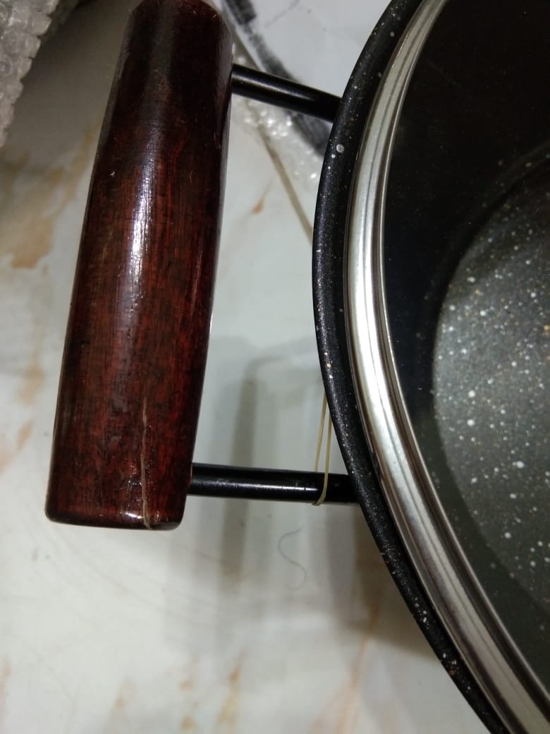 Gm Bear Panci Set Isi 3 Pcs Marble Coating 1300 - Blaze Wajan Set