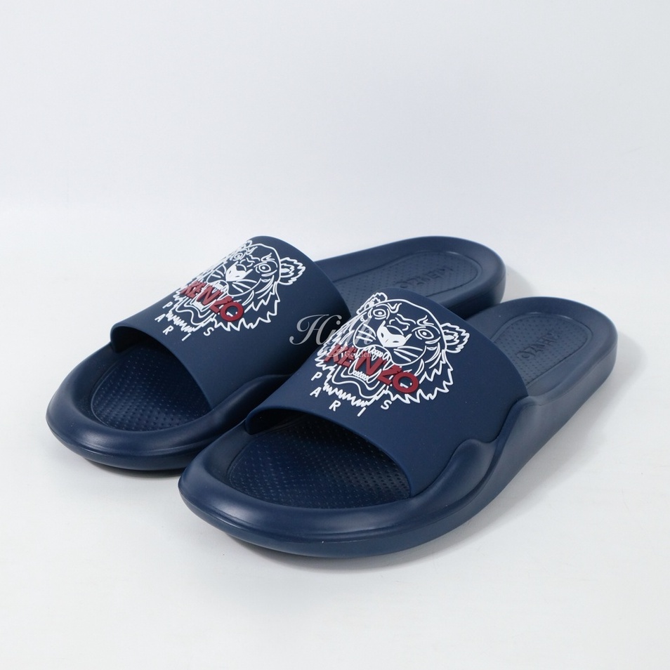 Knzo FW22 Tiger Slides Midnight Blue 100% Original