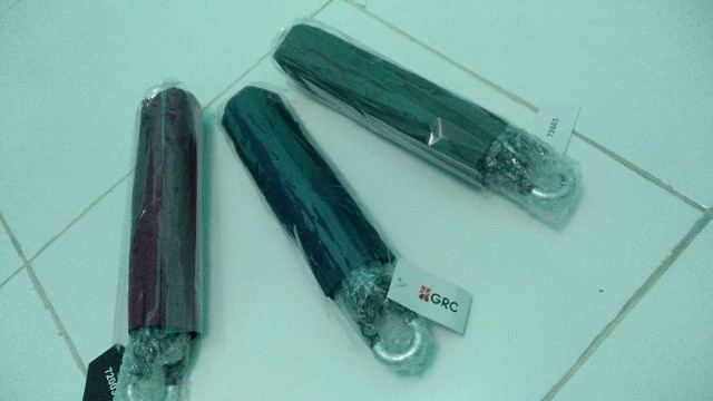 Jktumbrella / Payung Lipat 3 Travelling Polos Warna / Grc - 72003