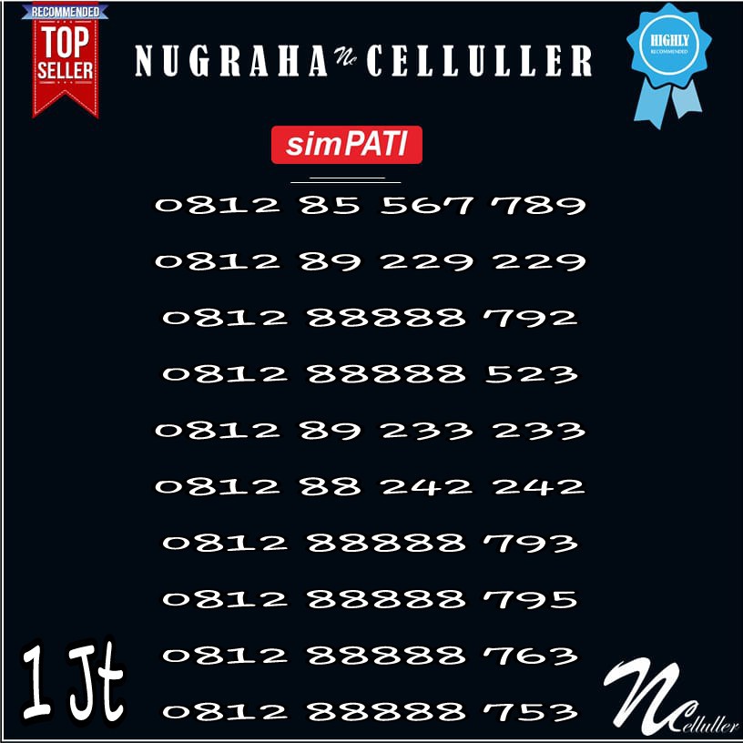 Nomor Cantik Simpati Kembar Panca 88888