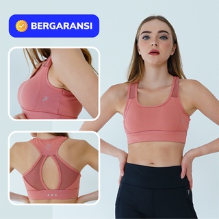 Cleo Sports Bra - Forge Activewear - Peach | Pakaian Olahraga Wanita Senam Zumba