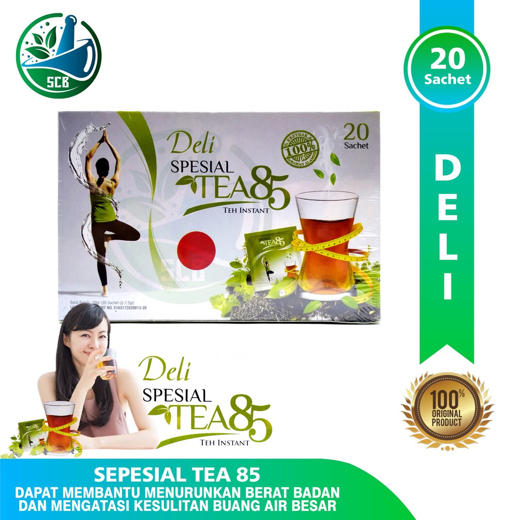 Deli Spesial Tea 85 - Teh Pelangsing Herbal & Memperlancar Bab