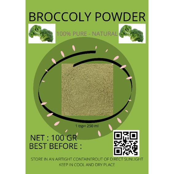 

BROCCOLI POWDER PURE 100 GR
