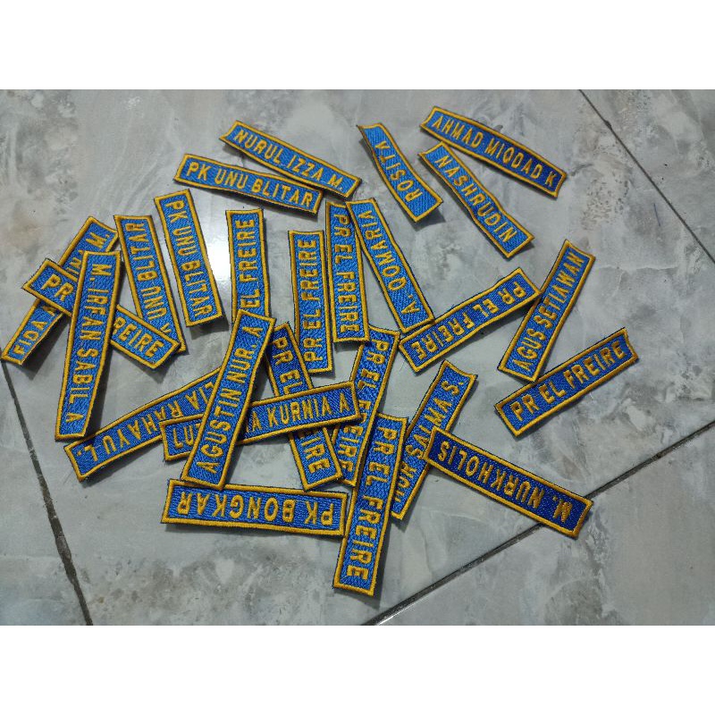 Bordir Nama Full Benang