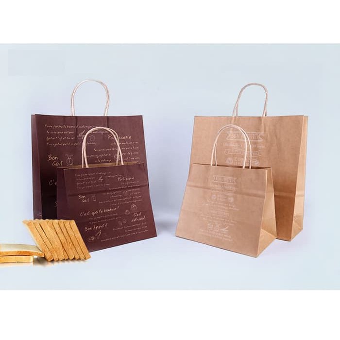 

L PAPER BAG MOTIF Kantong karton polos, kantong kotak souvenir KAYO