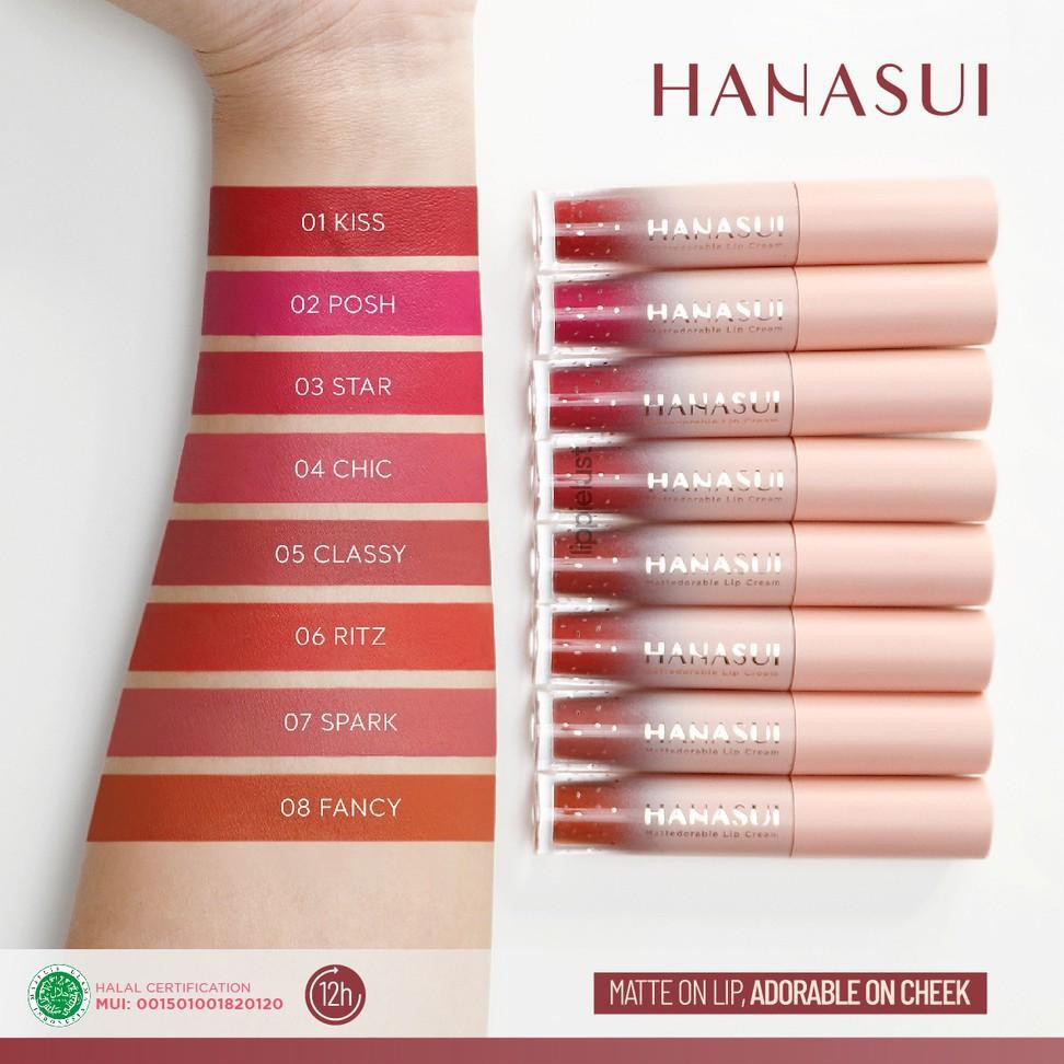 ORIGINAL NEW HANASUI MATTEDORABLE LIPCREAM - BPOM - HALAL