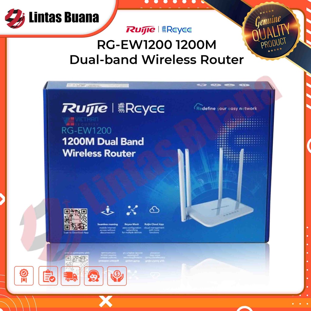 RUIJIE REYEE RG EW1200 1200M Dual-band Wireless Router Wave2