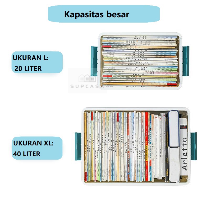 Container Box Besar Foldable Storage Box Box Lipat Lemari Plastik Box Mainan kotak penyimpanan