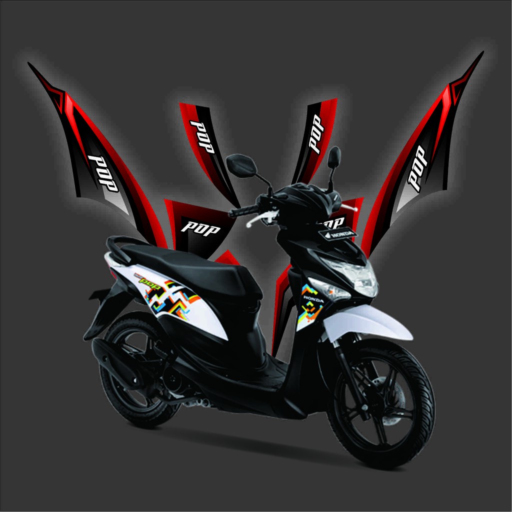STRIPING VARISI MOTOR BEAT POP VARIASI STICKER BEAT POP