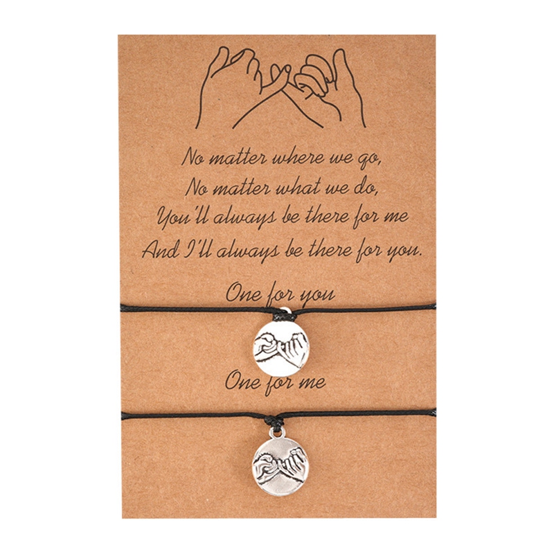 Swear Bracelets With Card , Couples Bracelet Gift, Boyfriend Girlfriend Bracelets, Matching Bracelets,Compass Charm Bracelet Christmas Present