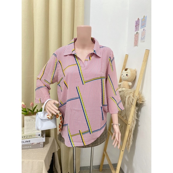 S-08 sale 25ribu atasan blouse kemeja thrift under cuci gudang-11(P 68 LD 116)sifon