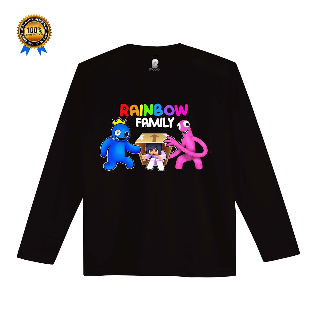 KAOS ANAK RAINBOW FRIENDS LENGAN PANJANG UNISEX