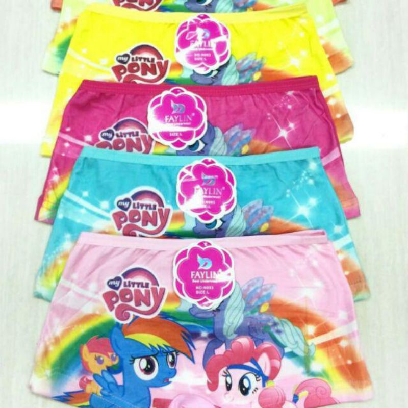 Celana Anak Boxer Cewek M-L-XL harga per 6 pcs