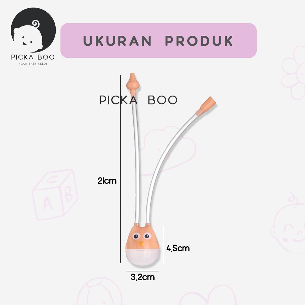 PICKA BOO Nasal Aspirator Alat Bantu Sedot Ingus Bayi Bentuk Selang