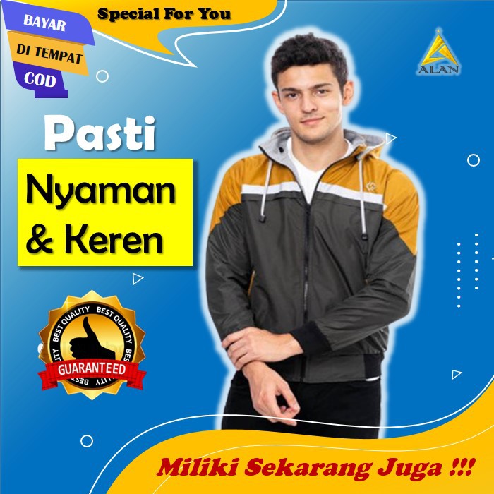 Jaket Cowok Pria Hoodie Parasut Distro Jacket Keren Bomber Levis Parka Pakaian Pria Fashion Pria A2