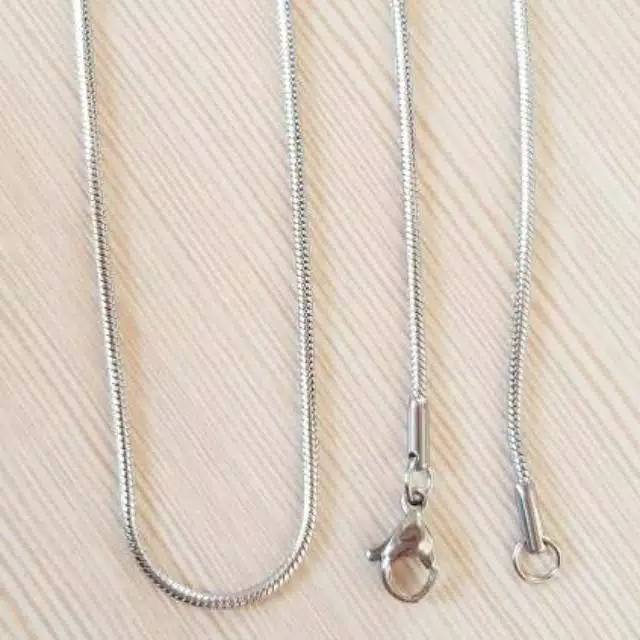 Kalung titanium asli stainless steel