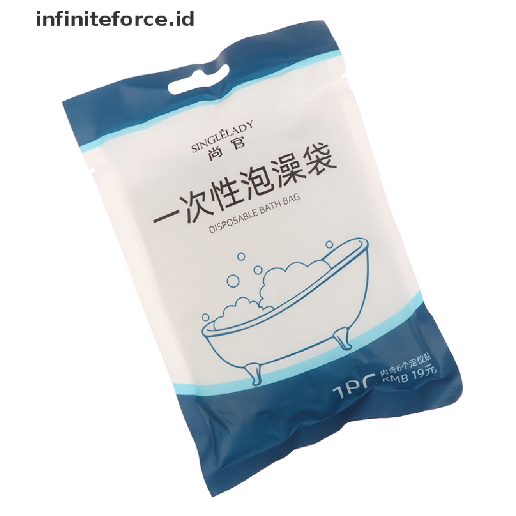 (infiniteforce.id) Plastik Cover Bathtub Sekali Pakai Portable Untuk Travel / Hotel