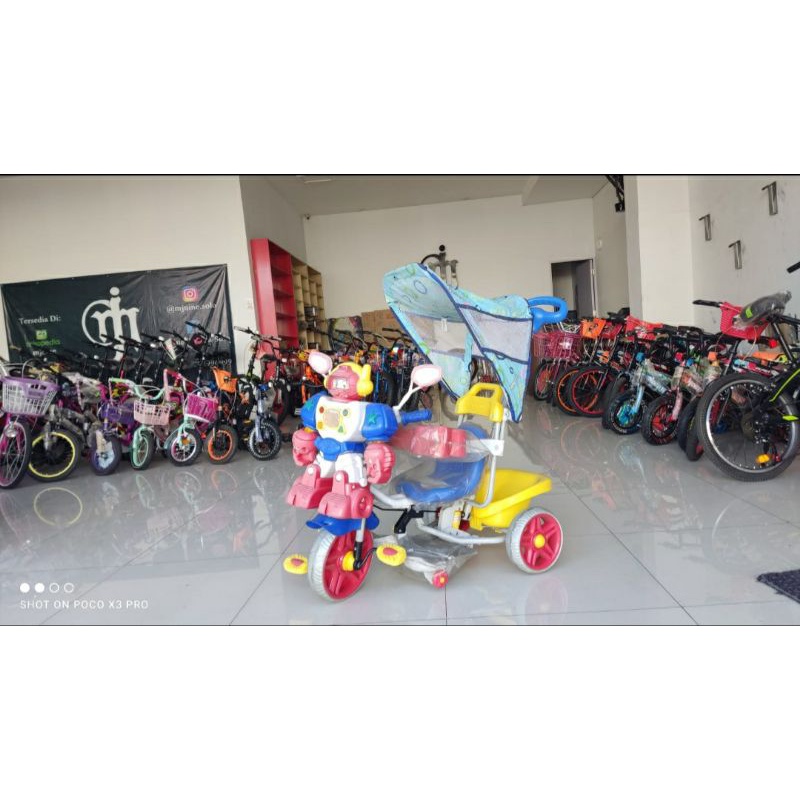 GRAB / GOJEK SALE Sepeda Anak Roda 3 Family Double Music + Lampu