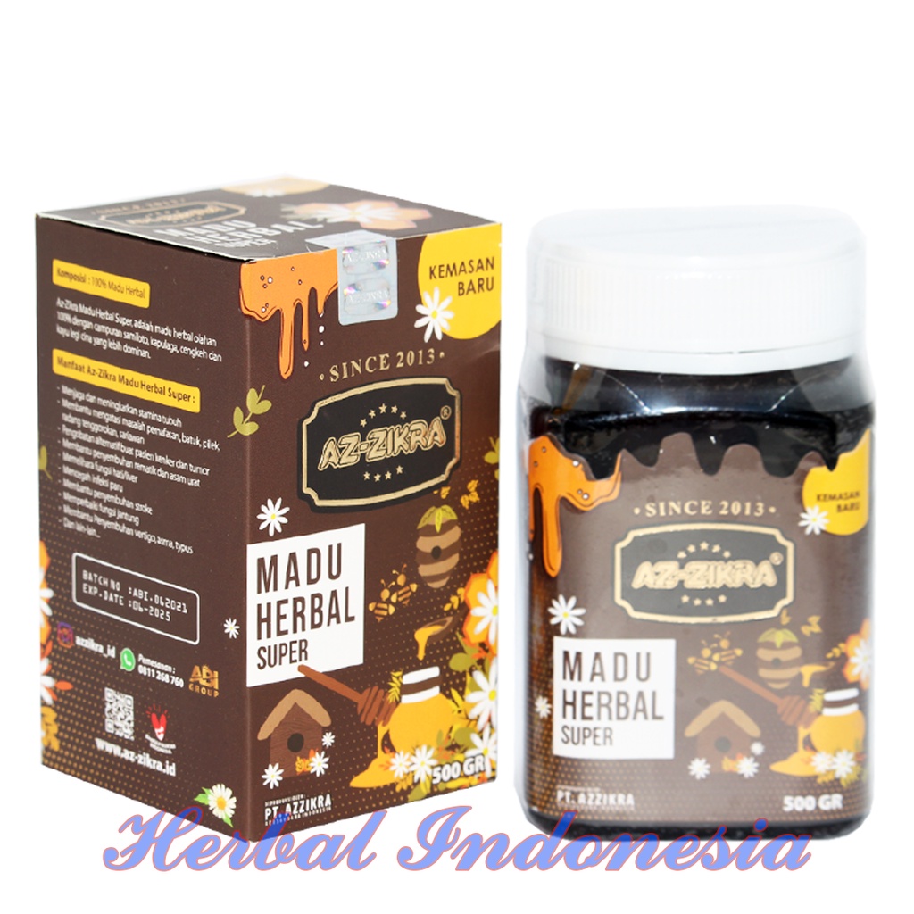 Madu Az-Zikra Herbal Manis | AZ Zikra Herbal Manis 500 gram  Azikra Azzikra Kemasan Baru Original