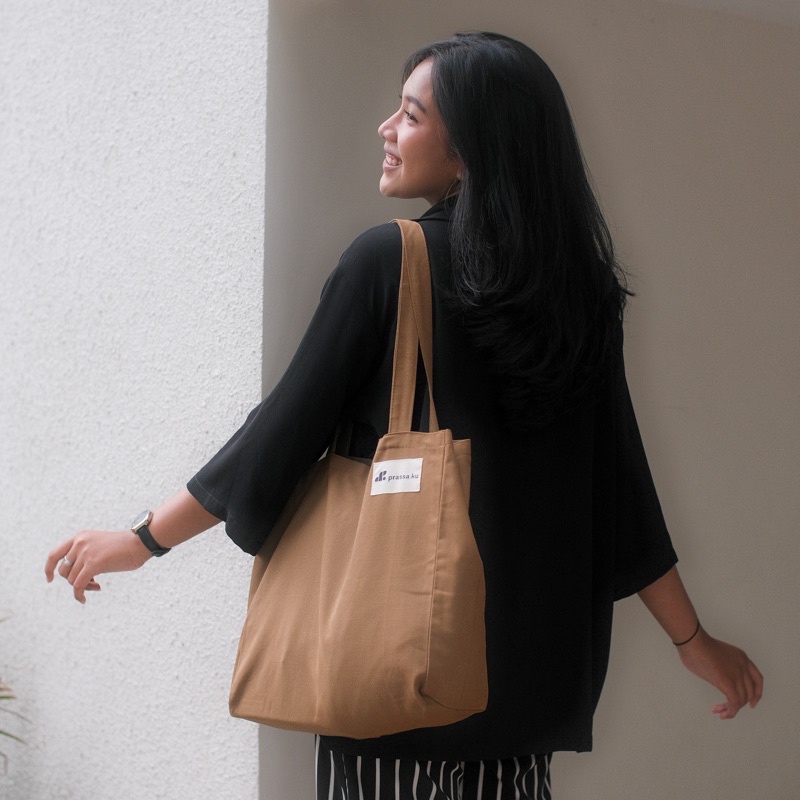 Prassa.ku | Facile Canvas.ku Milo - Tas Tote | Totebag Kanvas